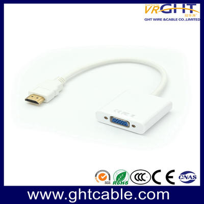 HDMI Male to VGA Female Video Cable Cord Converter Adapter 1080P