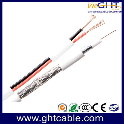 (Syv-75-3+2c Rg59+2c) Composite Siamese Coaxial Cable for Setellite/Monitor/CCTV Camera