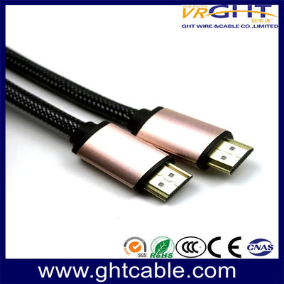 HDMI CABLE 2.1V PINK ALLOY WITH BRAIDING JACKET