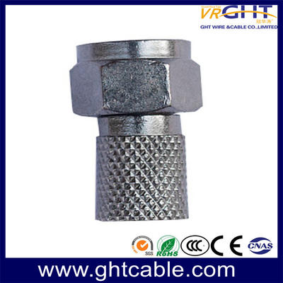 CT001 Twist-on Rg59 RG6 CCTV Male Coaxial Cable F Connector