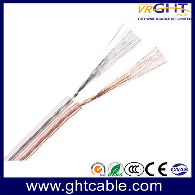 Transparent Flexible Speaker Cable (2X30 CCA Conductor) High Quality
