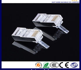 RJ45 8P8C FTP CAT6 Crystal Connector Gold Plated content 1-50U