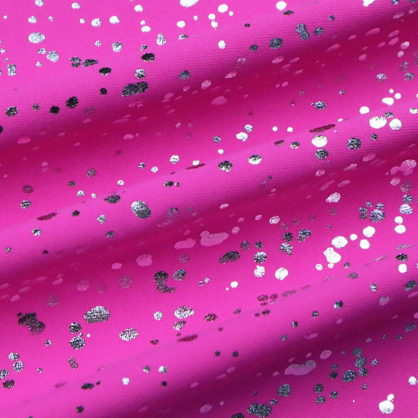 high elastic sliver dots grade four fastness moisture wicking holographic fabric for sports