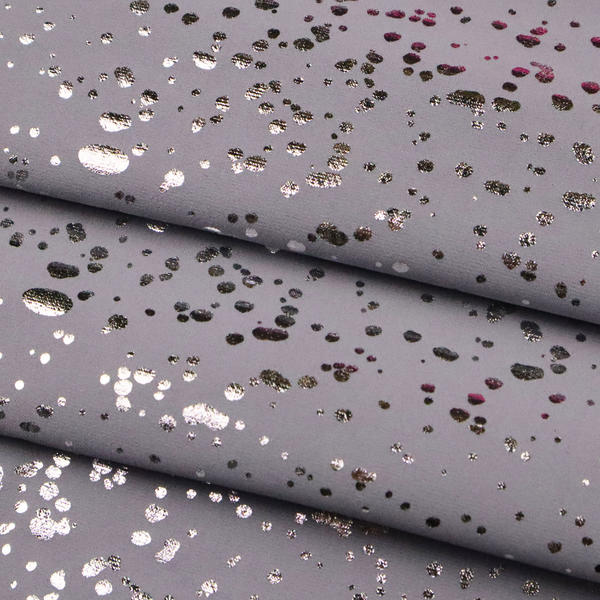 dots foil print high elastic sweat resistant quick dry spandex fabric for leggings
