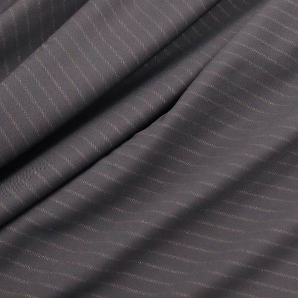4 way stretch high quality stripe style microfiber naked brushed men suit's fabric for coats