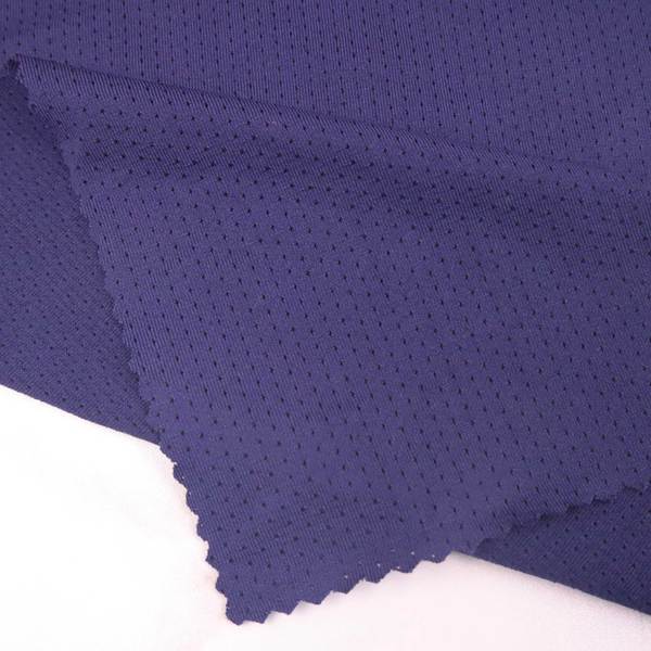 eco friendly 180g high elastic mesh design recycled weft knit recycle fabric for sports
