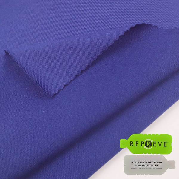 recycled fabric high elastic weft knit eco friendly brushed recycle fabric for sports