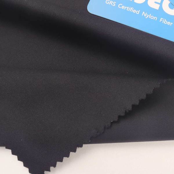 recycled nylon double sided fabric high elastic recycle spandex weft knit recycled fabric for sports
