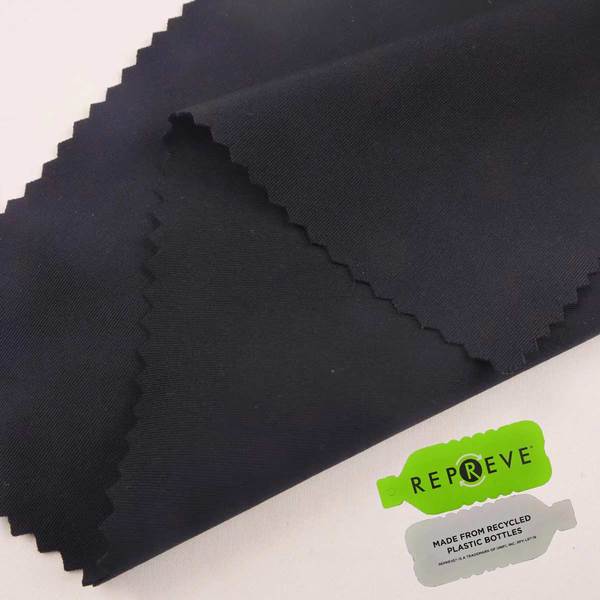 hot sale eco friendly double sided weft knit spandex recycled polyester fabric for pants