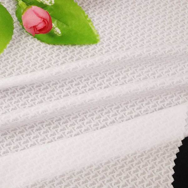 jacquard design high elastic breathable quick dry 100 polyester fabric for dress