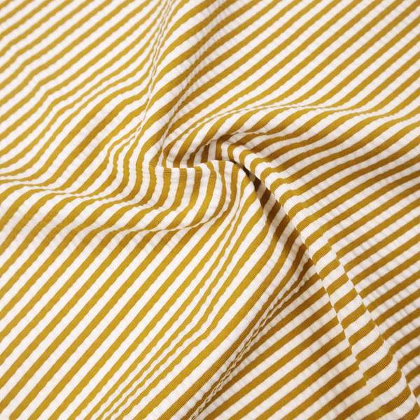 stripe design 4 way stretch 250g spandex polyester nylon melange yarn seersucker fabric for swimwear