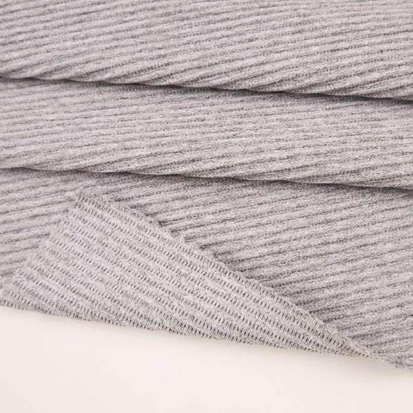 nylon polyester malenge yarn elastic stripe design lycra spandex rib knit fabric for yoga