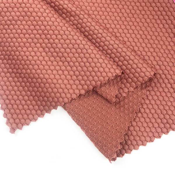 nylon spandex 180g honeycomb jacquard design dry fit polyamide fabric for swimwear