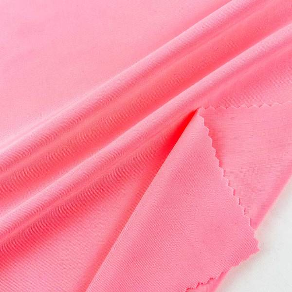 polyester spandex 220g stock lots soft semi dull double pulled weft knit swimwear fabric  