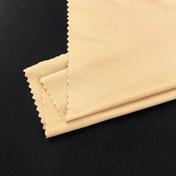 high quality 4 way stretch full dull dry fit soft weft knit spandex polyester fabric for lingerie