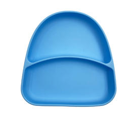 TT039 Two Compartment Tray with Suction | silicone compartment tray