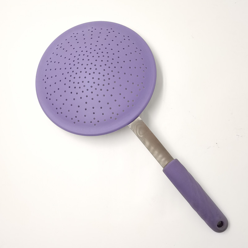 Silicone colander multipurpose kitchen tool for straining and draining