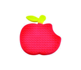BT005 Bicolor Apple Shape Silicone Teether