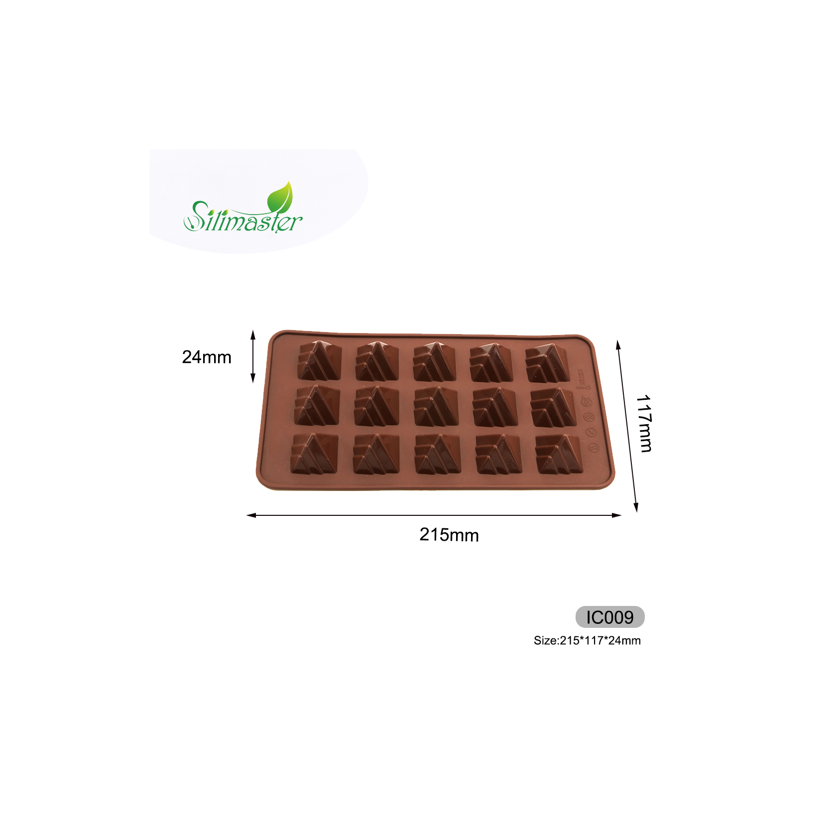 silicone mold | IC009 Pyramid chocolate mould