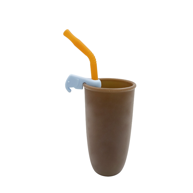 Silicone straw holder | TT069 Straw Holder in Elephant Shape