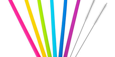 Environmentally friendly and practical Reusable Silicone Drinking Straws