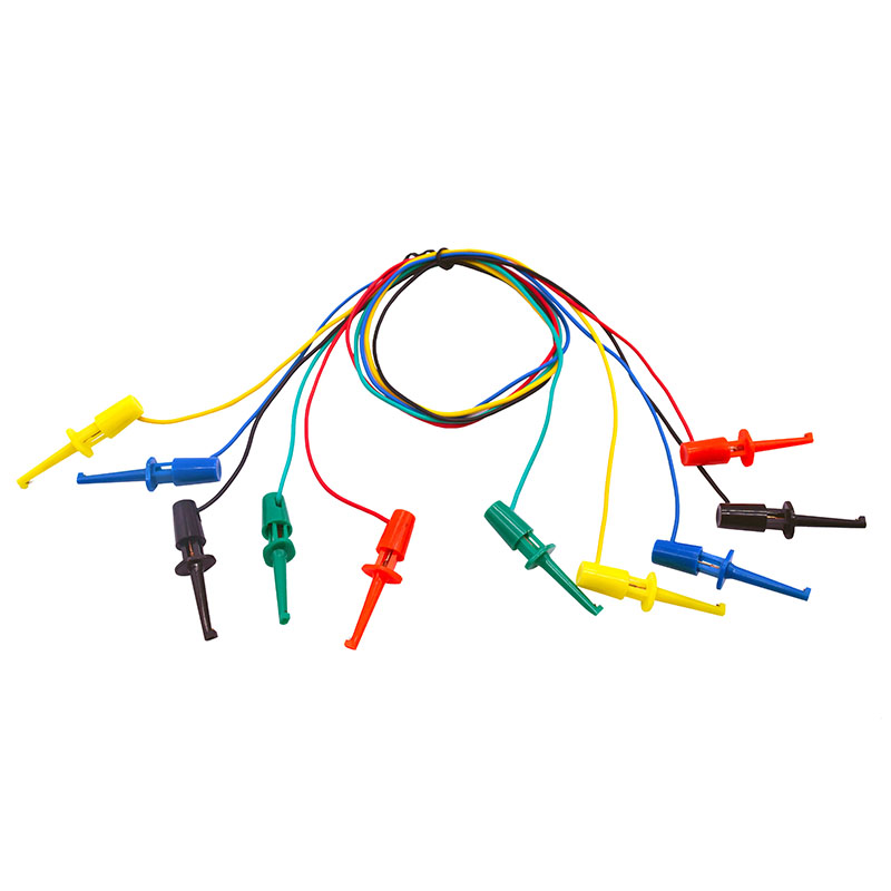Details about    Silicone Test Leads 5PCS Minigrabber to Minigrabber Test Cables Wires Dual IC 
