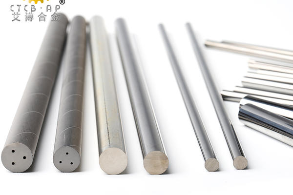 Solid carbide rods with holes