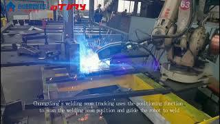 【ATINY】Welding application of seam tracking in elevator manufacturing industry wtih ABB ROBOT