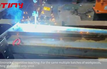 【ATINY】 Turing Machine Robot Adaptation of ATINY Weld Seam Tracking Sensor for Automatic Welding in Steel Structures