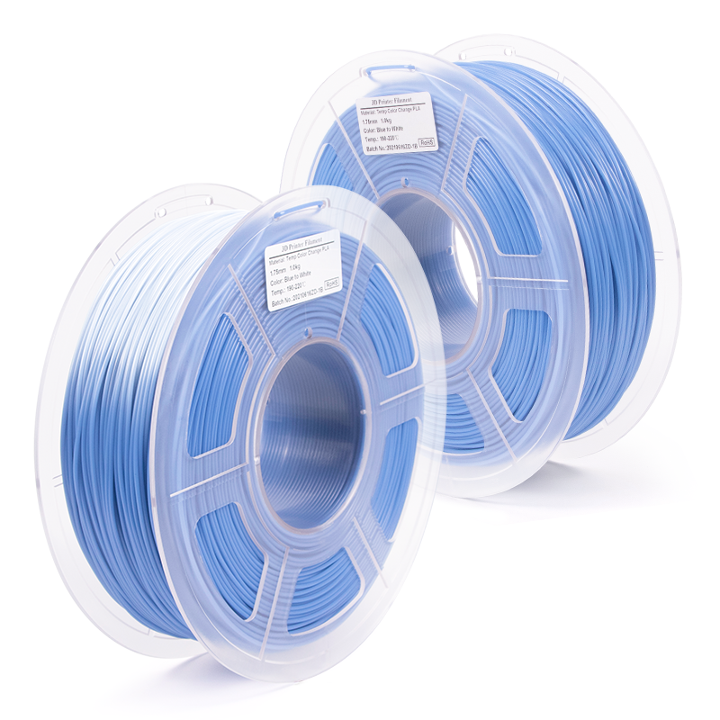 iSANMATE Blue To White  Pla Temperatur Color Changing filament  | 1.75mm 3d printer filament