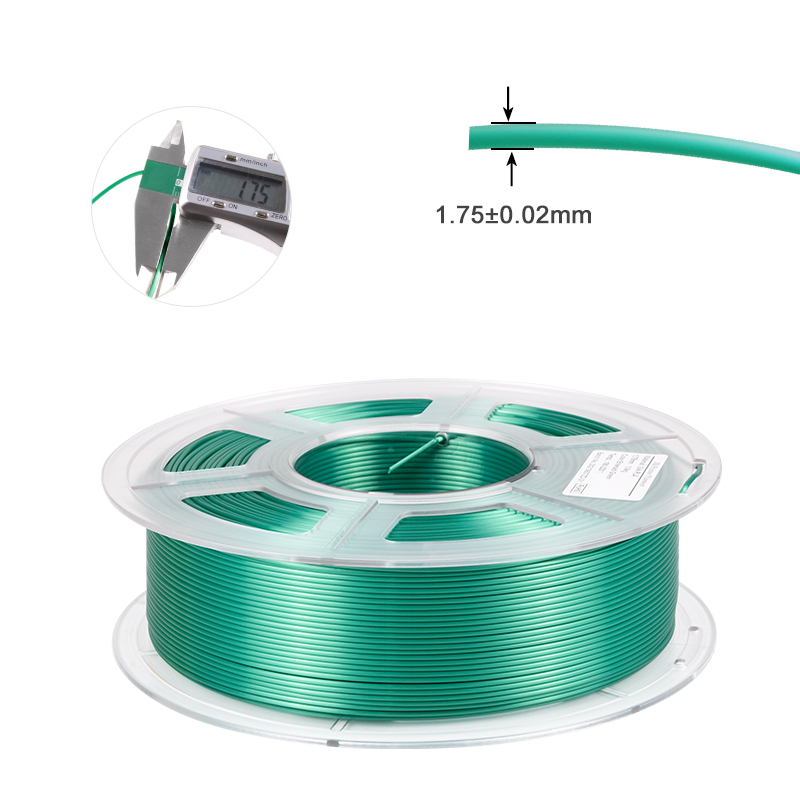 iSANMATE Green Silk Pla Filament | shiny 1.75mm 3d printer filament | Chinese Supplier