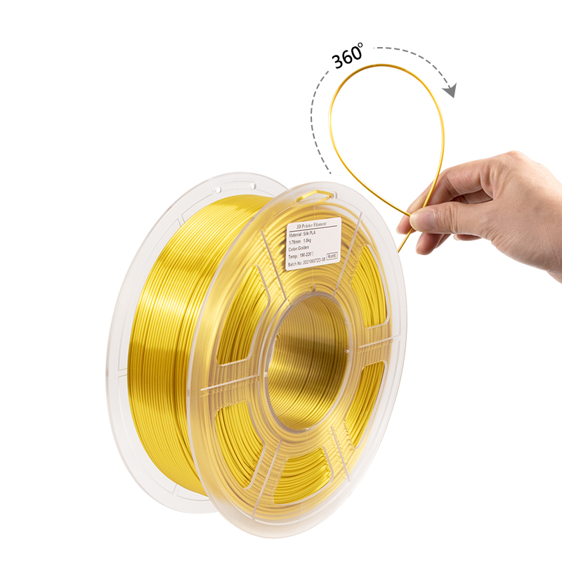 iSANMATE Silk Gold pla filament | 1.75mm 3d peinter filament | Chinese supplier
