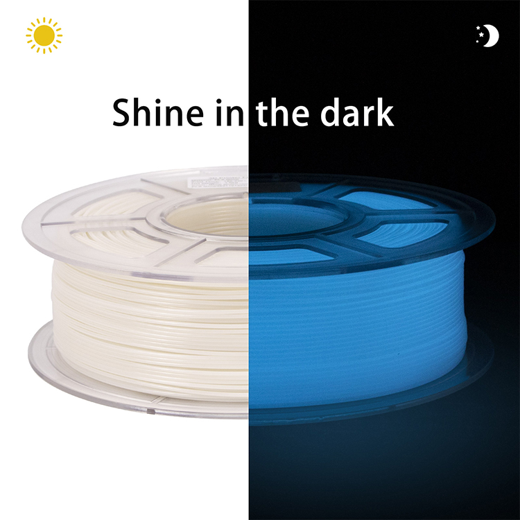 iSANMATE Blue Color Pla Glow In The Dark Filament