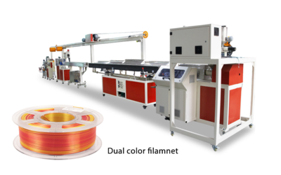 Linea di produzione di filamenti per stampa 3D a doppio colore