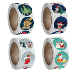 christmas sticker labels | Roll Sticker Of Christmas Labels