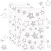 84 Pieces Bling Rhinestone Star Stickers Crystal Bling Silver Star Stickers Christmas Star Stickers Star Crystal Car Stickers Assorted Size Glitter Star Stickers for Home, Bar, DIY and Office