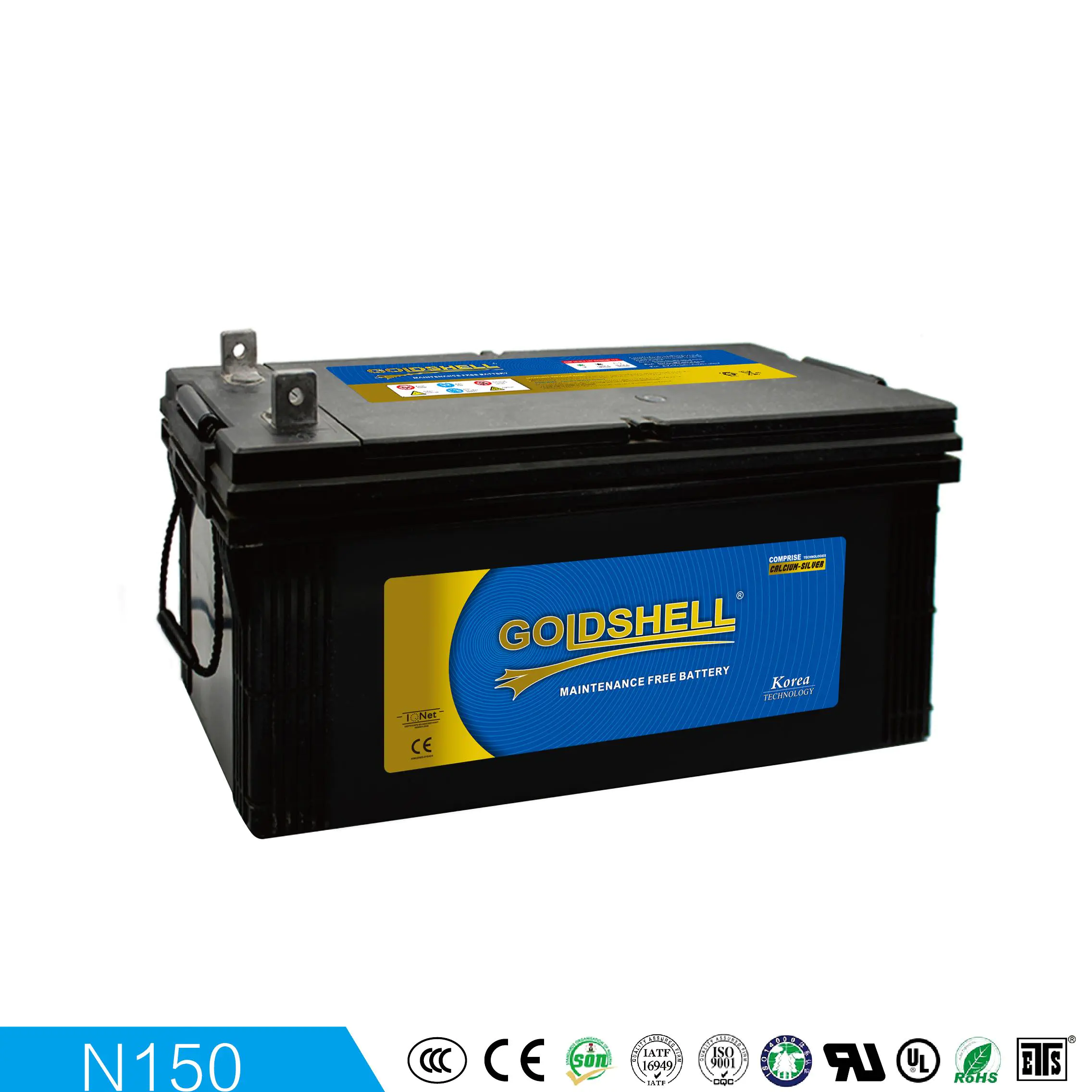 Batterie de camion GOLDSHELL MF N165 12V165AH