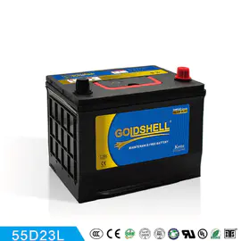GOLDSHELL  MF Car battery 55D23R/L 12V55AH