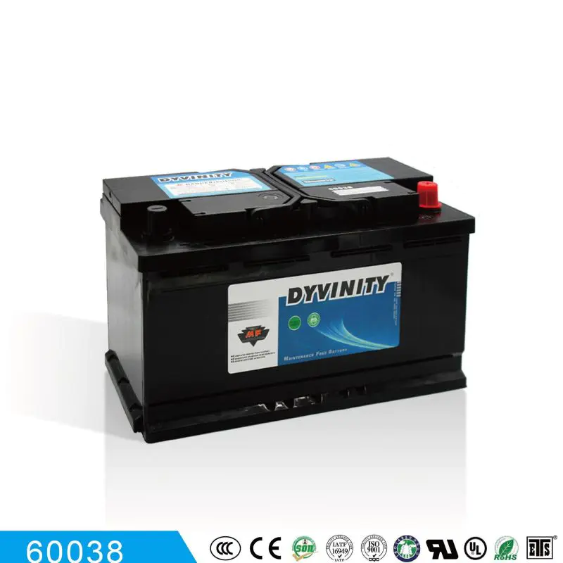 DYVINITY  MF Car battery 60038 12V100AH