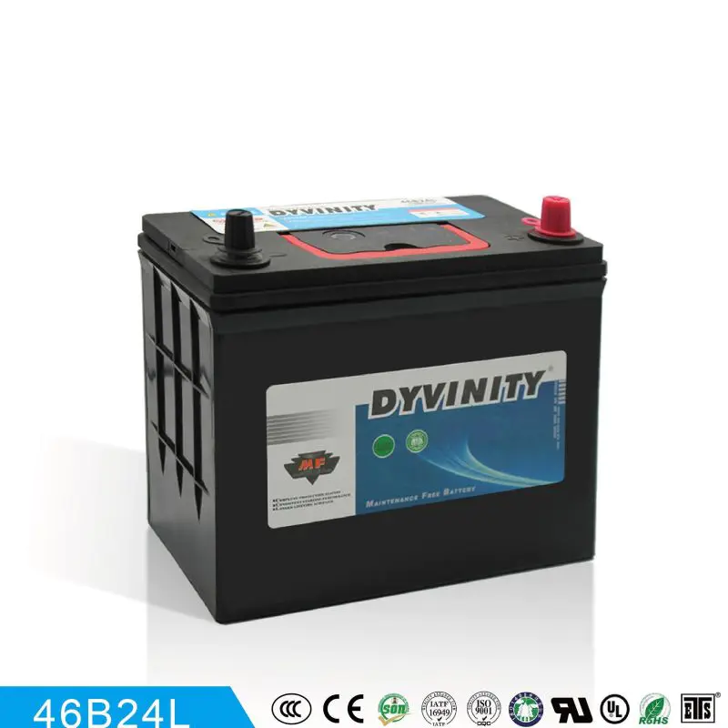 DYVINITY  MF Car battery 46B24R/L 12V45AH