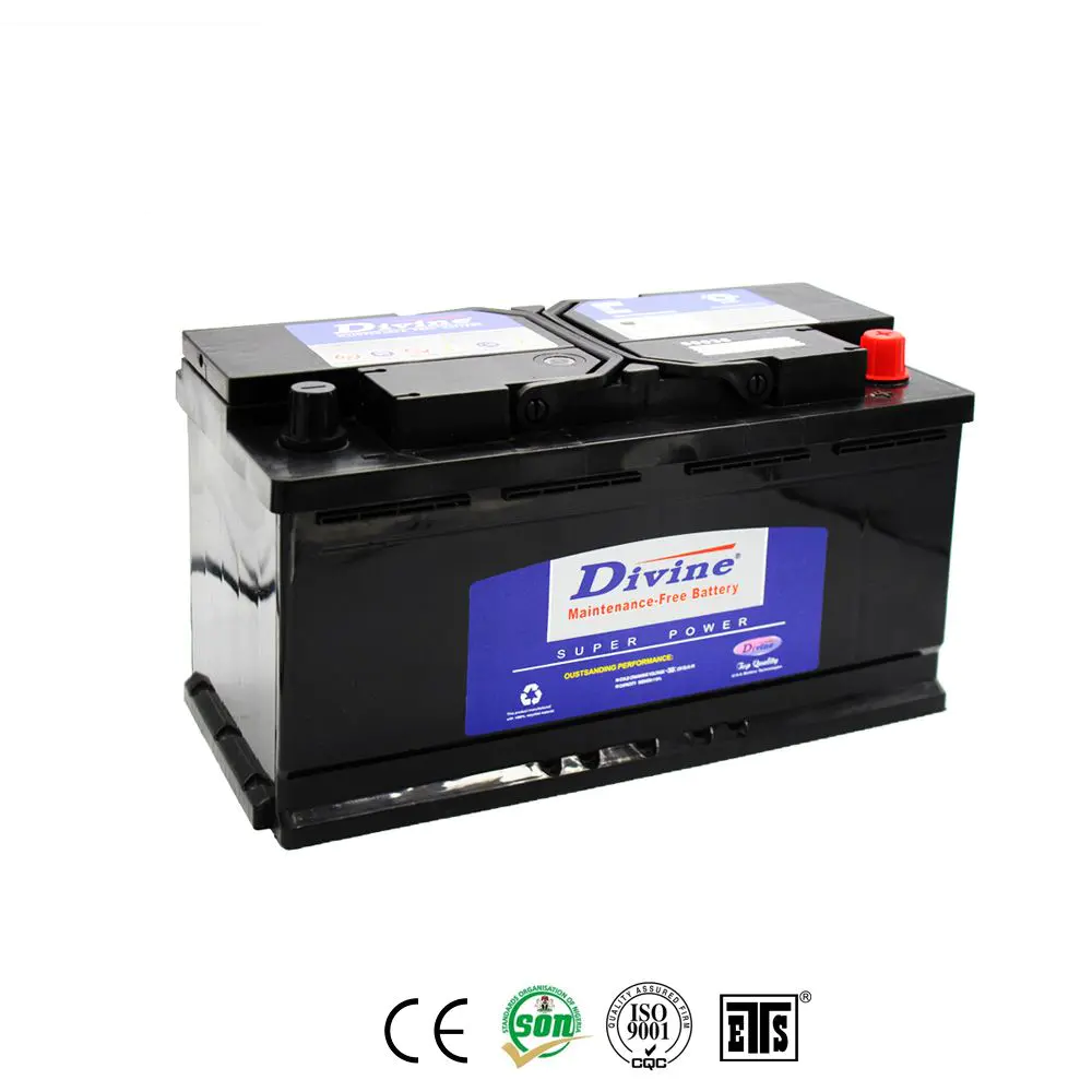 Divine car battery supplier and manufacturer MF 60038 12V100AH