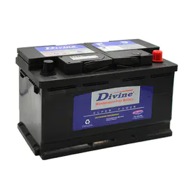 Divine fournisseur et fabricant de batteries de voiture MF 58043 12V80AH