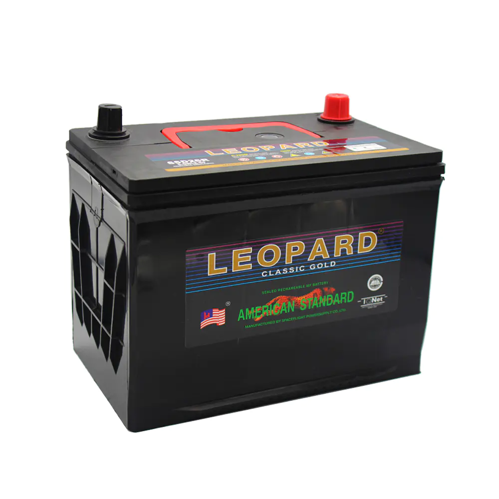 Leopard car battery supplier and manufacturer 80D26R/L 12V70AH