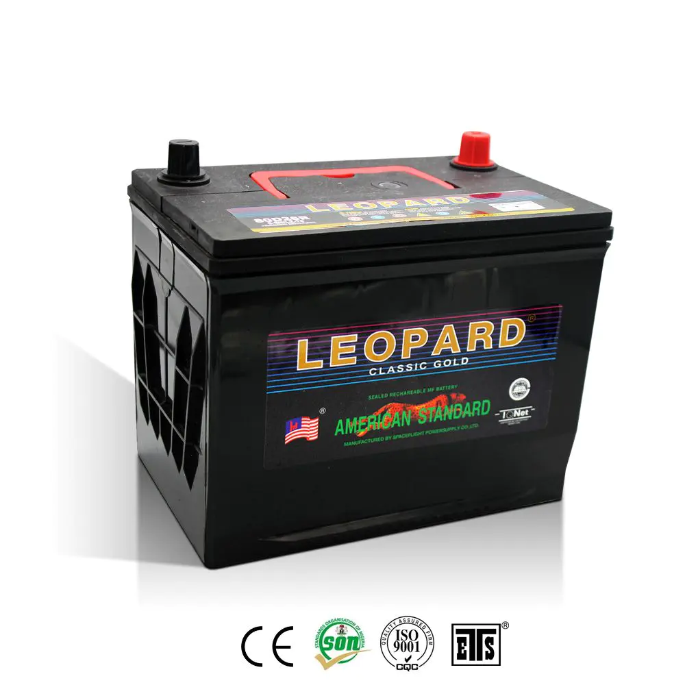 Leopard car battery supplier and manufacturer 80D26R/L 12V70AH