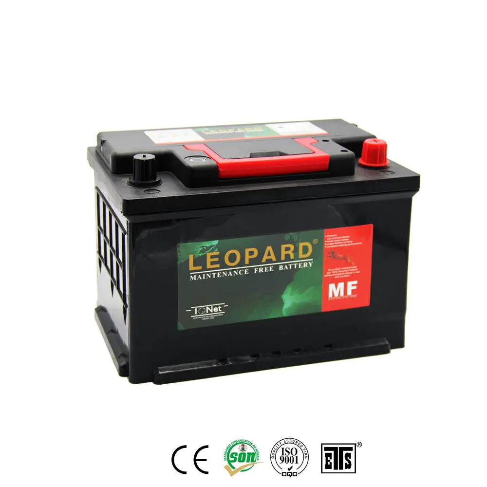 Leopard car battery supplier and manufacturer MF57531 12V75AH