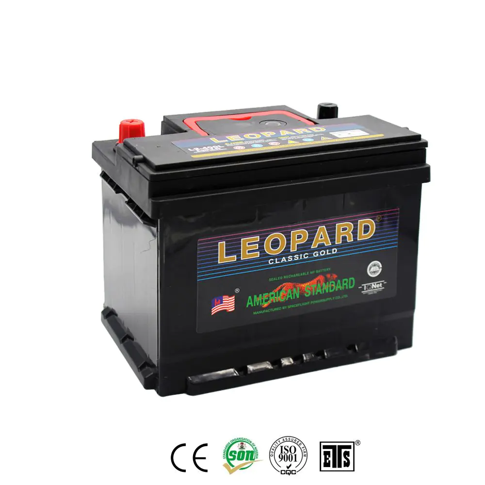 Leopard car battery supplier and manufacturer MF L2-400 12V60AH