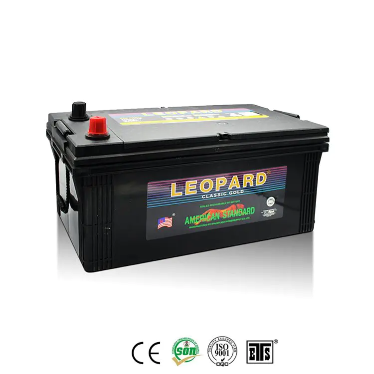 Leopard truck battery supplier and manufacturer MF N200 12V200AH