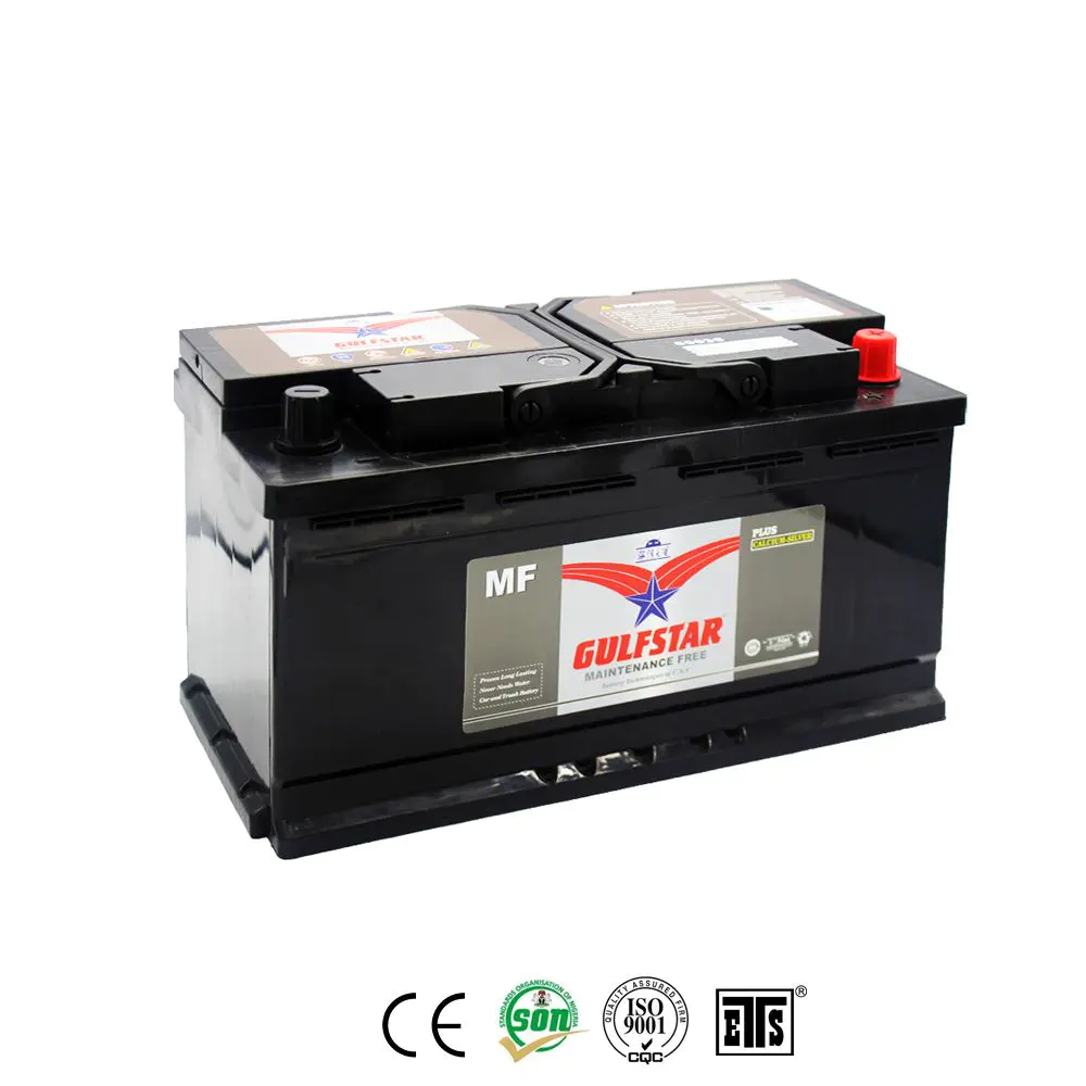 Gulfstar car battery supplier and manufacturer MF 60038 12V100AH