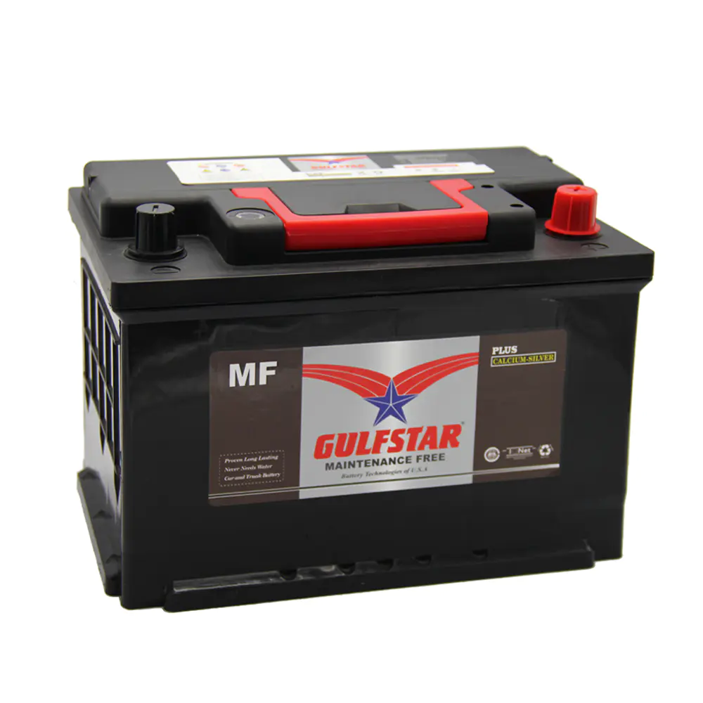 Gulfstar car battery supplier and manufacturer MF57531 12V75AH