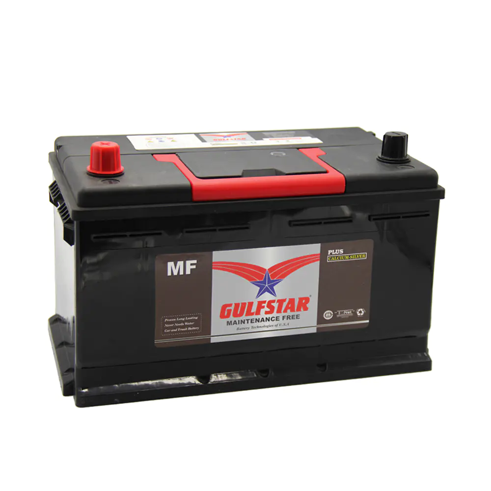 Gulfstar car battery supplier and manufacturer 95D31R/L 12V80AH/90AH